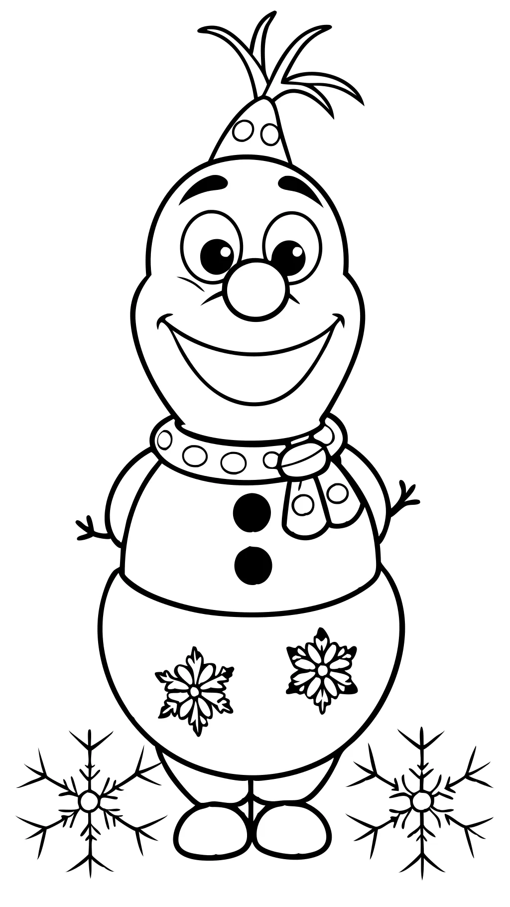 coloring pages olaf